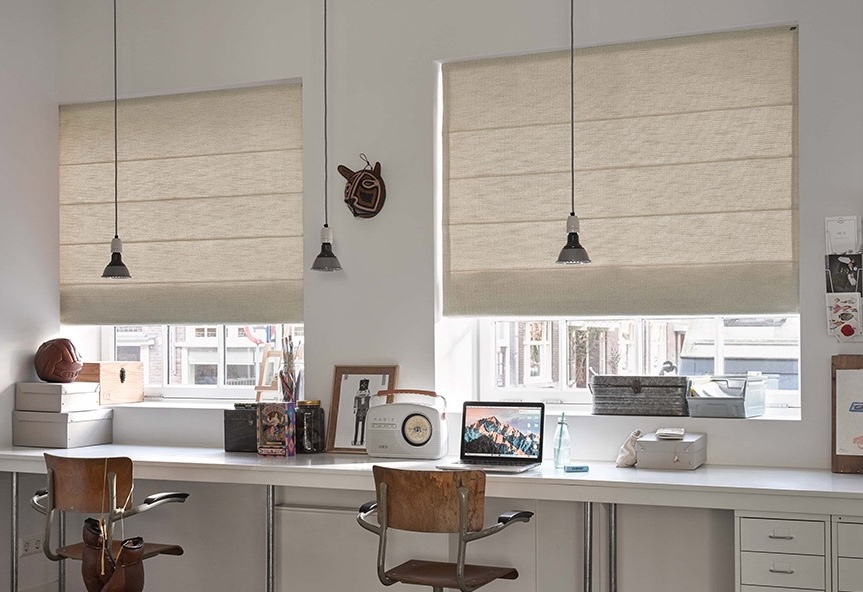 Store Bateau 2 Store bateau blanc cassé, espace travail et étude