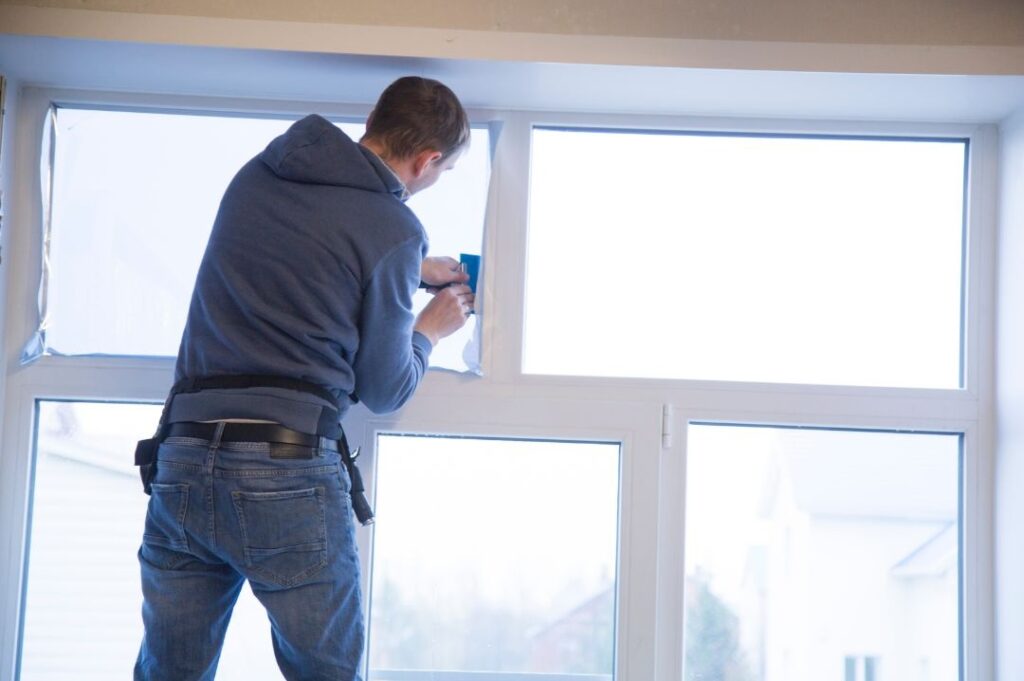 installation de film fenetre anti froid